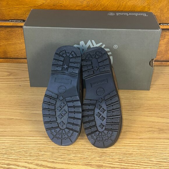 TIMBERLAND Medium Brown 6in Nubuck Tan Field Boots Size 3 Youth New In Box - Picture 4 of 8